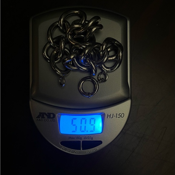 VINTAGE UNISEX STERLING SILVER CURB LINK BRACELET! - Picture 7 of 7